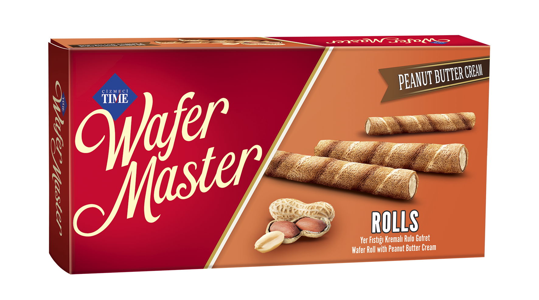 Yer Fıstığı Kremalı Rulo Gofret
