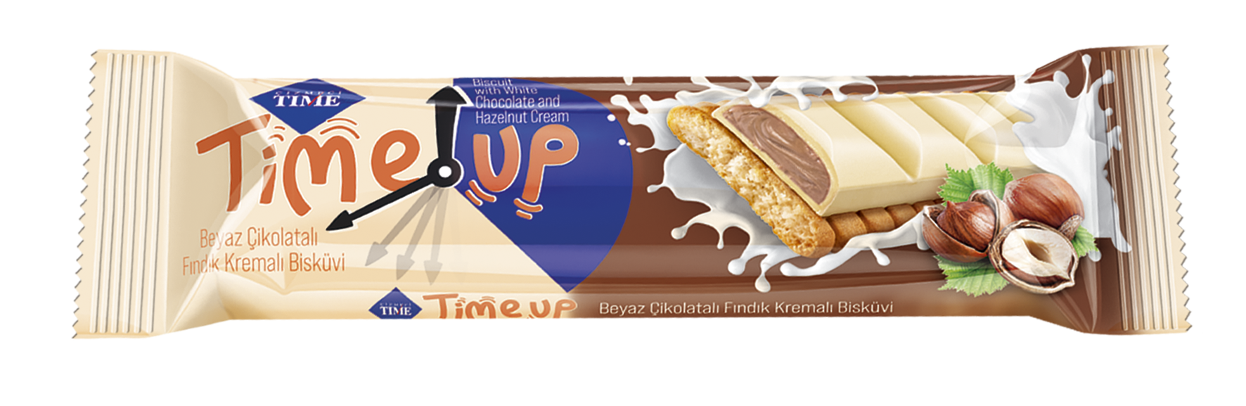 Beyaz Çikolatalı Fındık Kremalı Bisküvi