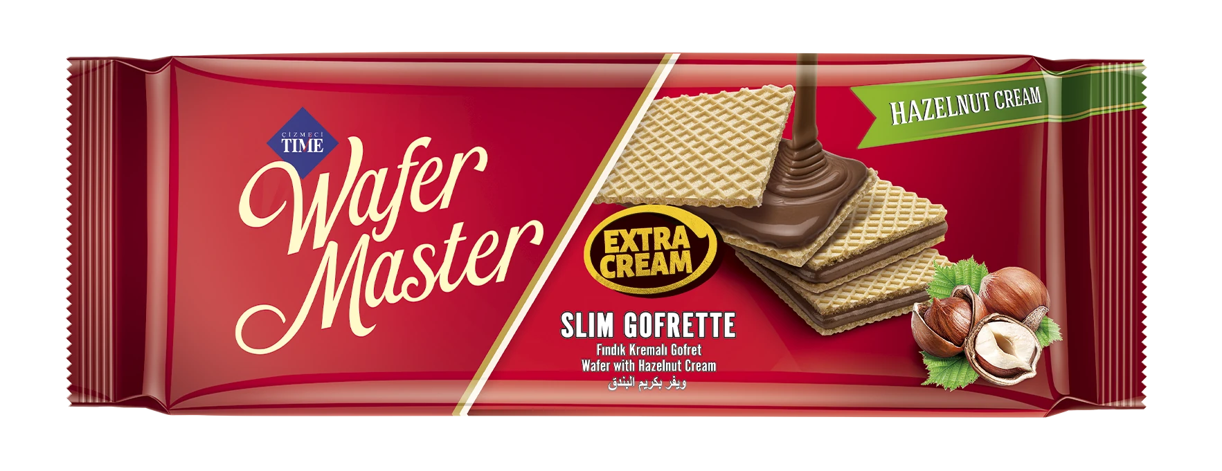 Wafer Master Slim Gofrette Fındık Kremalı Gofret 128g