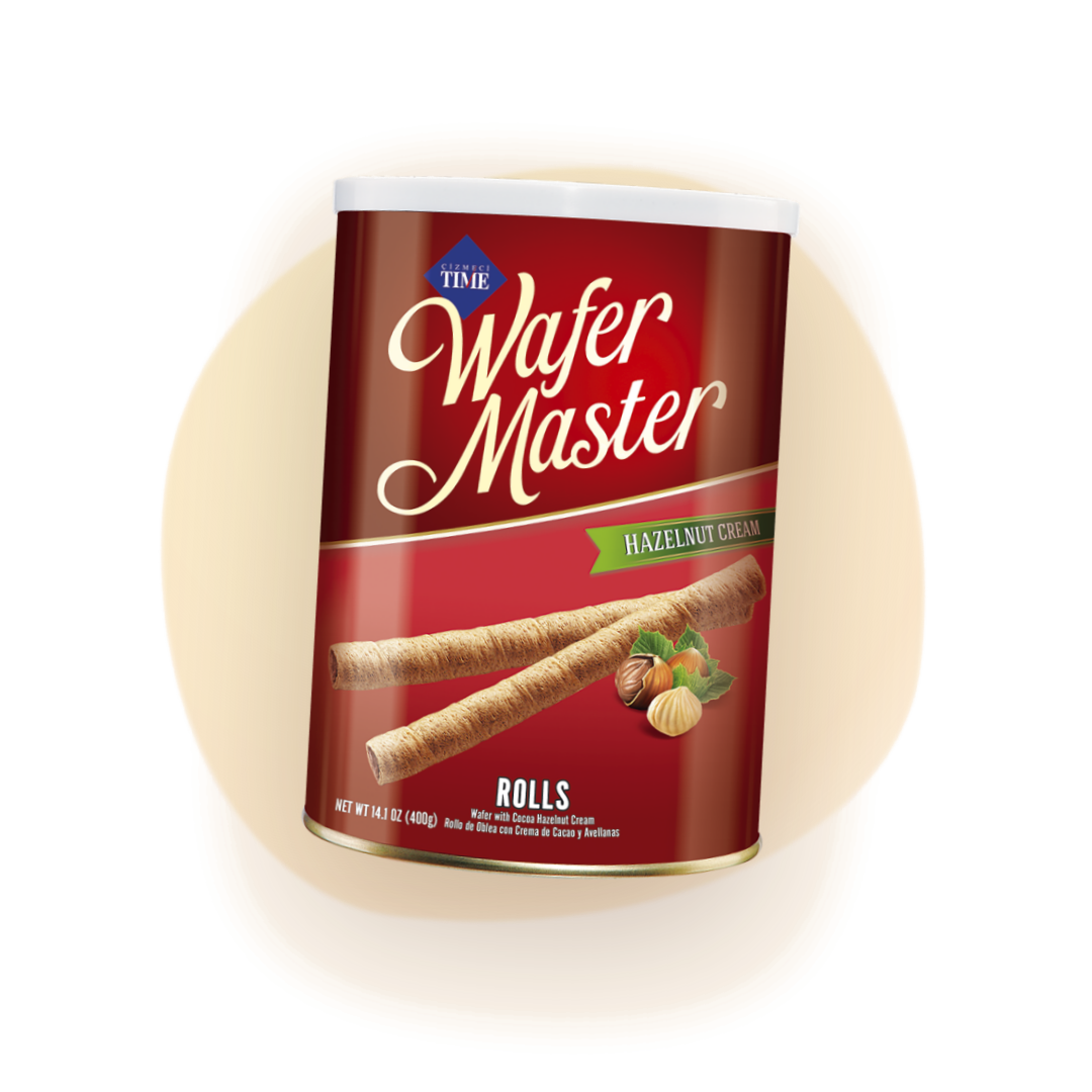 Wafer Master Rolls 400g teneke